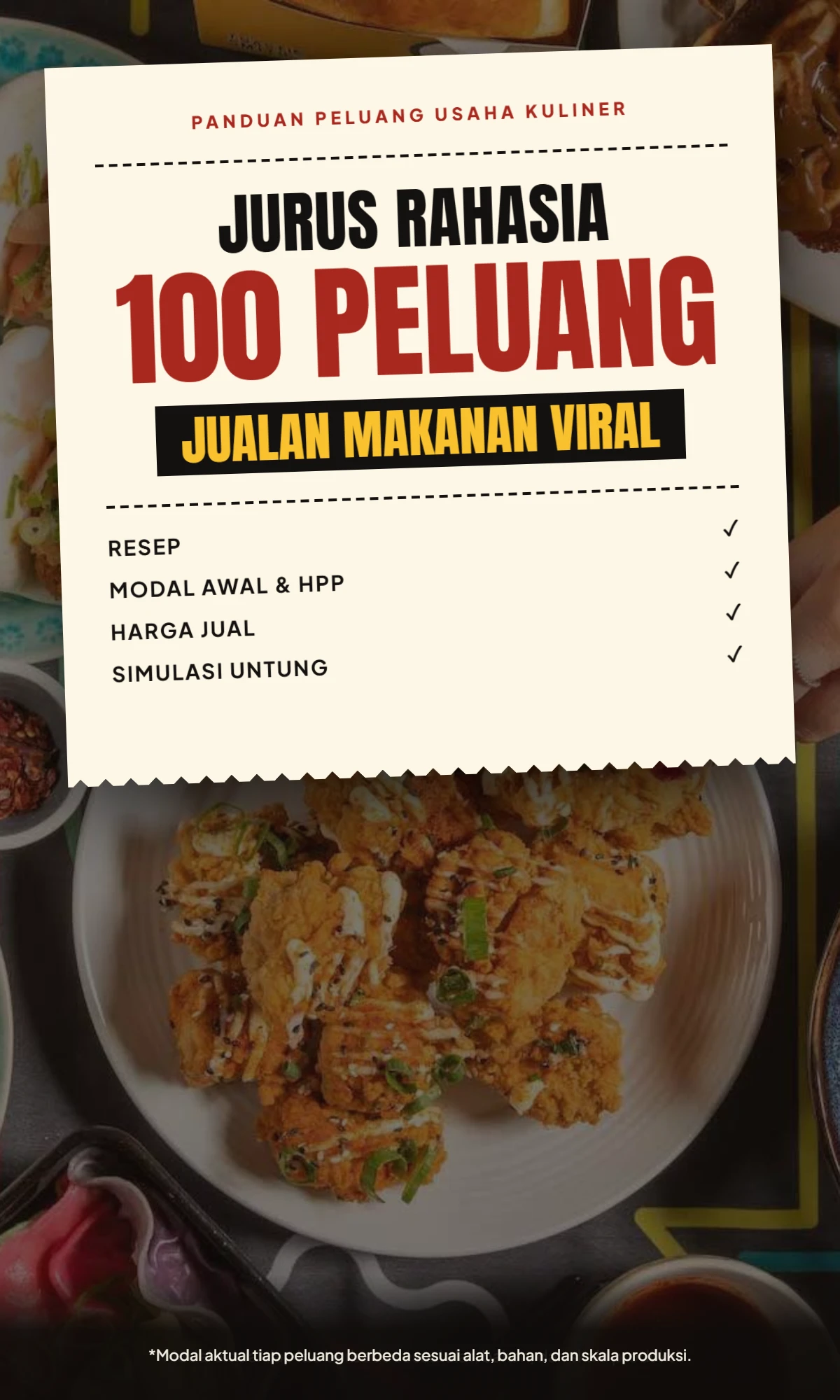Sampul Jurus Rahasia 100 Peluang Jualan Makanan Viral